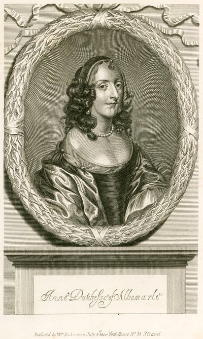 Anne hertuginde af Albemarle af English School