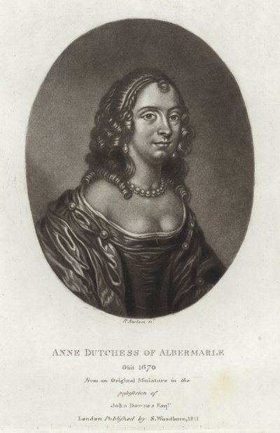 Anne hertuginde af Albemarle af English School