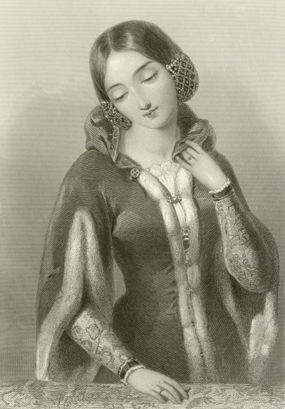 Anne af Bøhmen, dronning af kong Richard II af English School