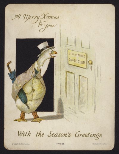 Antropomorf gås (chromolitho) af English School