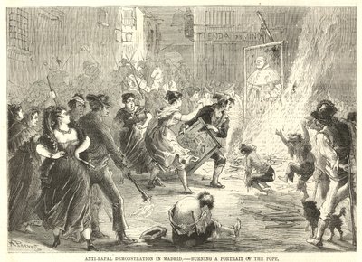 Antipavelig demonstration i Madrid af English School