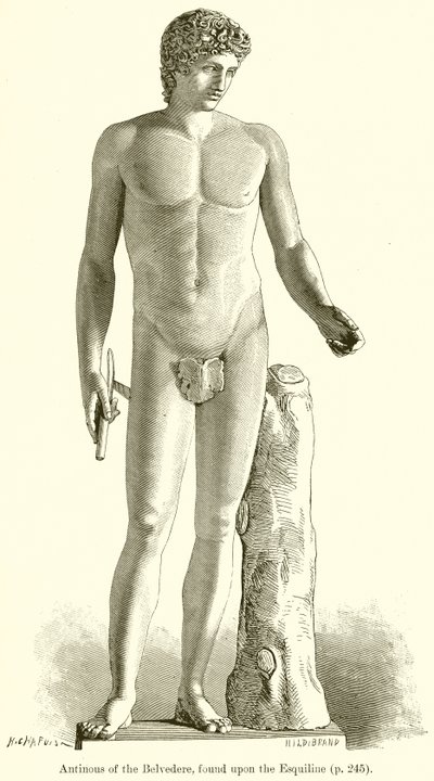 Antinous fra Belvedere, fundet på Esquiline af English School