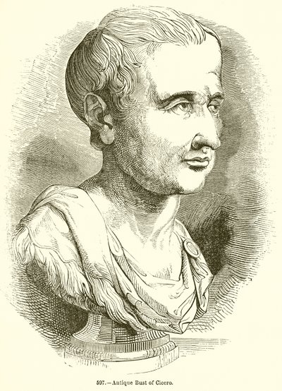 Antik buste af Cicero af English School