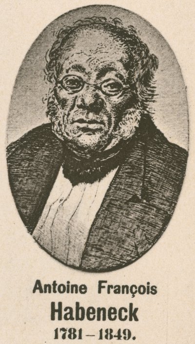 Antoine Francois Habeneck (gravering) af English School