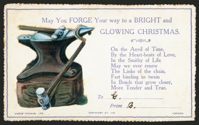 Ambolt og Hammer, Julekort af English School