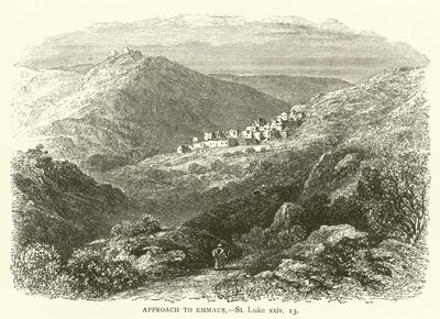 Tilnærmelse til Emmaus, St. Lukas, xxiv af English School