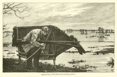 Approaching Wild Duck with Stalking-Horse  af English School
