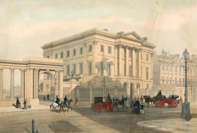 Apsley House og indgang til Hyde Park Corner, Piccadilly, London af English School