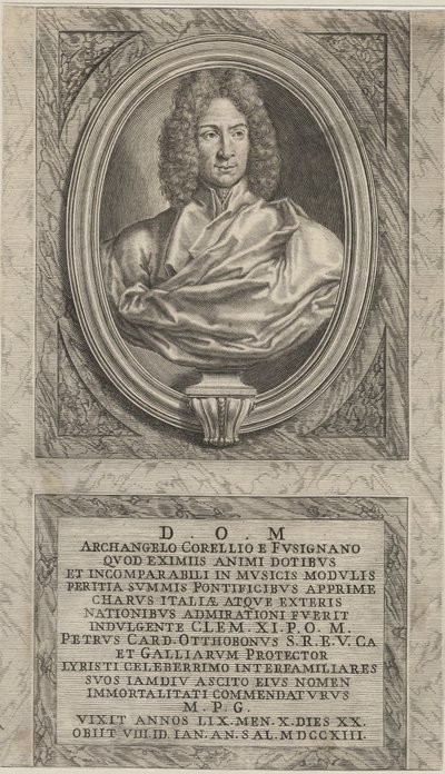 Arcangelo Corelli, ca. 1715 af English School