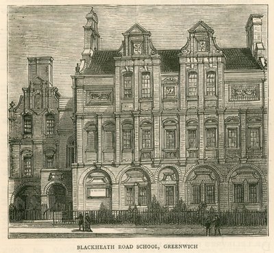 Arkitektur af London School Board: Blackheath Road School, Greenwich, London af English School