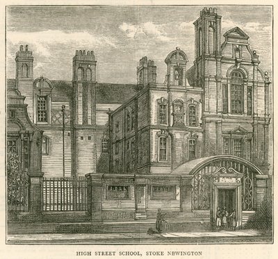 Arkitektur af London School Board: High Street School, Stoke Newington, London af English School