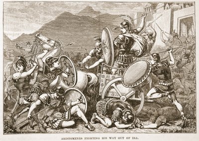 Aristomenes kæmper sig vej ud af Ira af English School