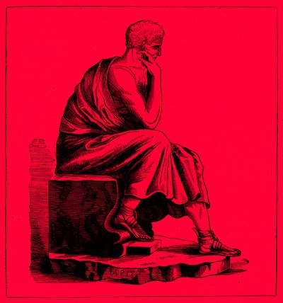 Aristoteles, illustration fra The Illustrated History of the World, udgivet ca. 1880 (digitalt forbedret billede) af English School