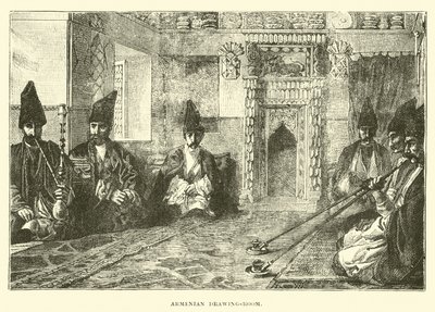 Armenian drawing-room  af English School