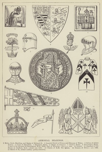 Armorial lejer (gravering) af English School