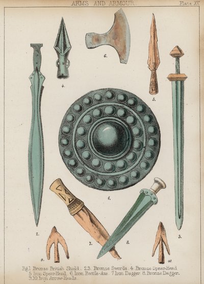 Arms and Armor (farve litho) af English School