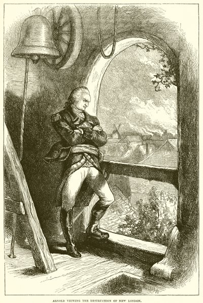 Arnold ser ødelæggelsen af New London af English School