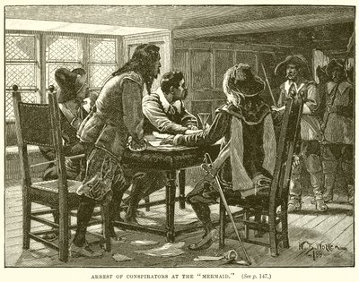 Anholdelse af sammensvorne ved havfruen af English School