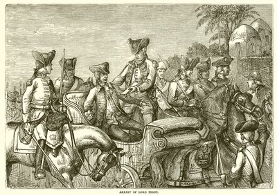 Arrestation af Lord Pigot (1776) af English School