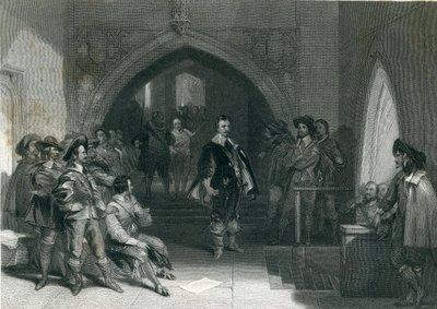 Arrestation af Lord Strafford, 1640 af English School