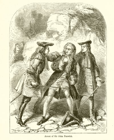 Arrestation af Sir John Fenwick af English School
