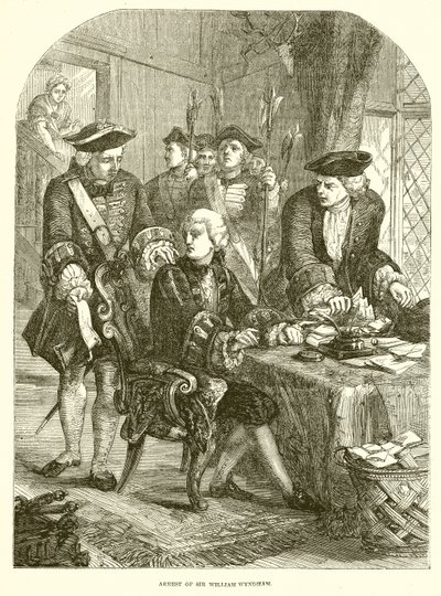 Arrestation af Sir William Wyndham af English School