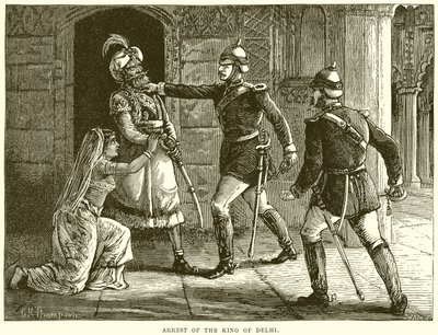 Verhaftung des Königs von Delhi von English School