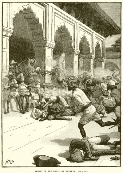 Arrestation af Rajah af Benares af English School