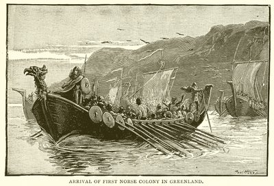Ankomst af den første nordiske koloni til Grønland af English School