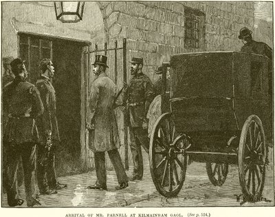 Ankomst af Mr. Parnell til Kilmainham fængsel af English School