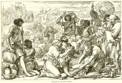 Ankomst af Salomons flåde af English School