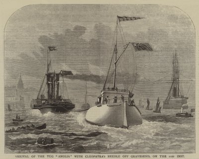Ankomst af slæbebåden "Anglia" med Cleopatra