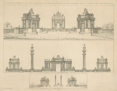 Kunstnere indtryk for monumenter af English School