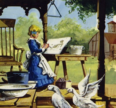 Som barn nød Anna Mary Robertson at male af English School