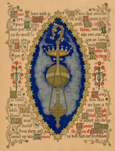 Ascension (farve litho) af English School