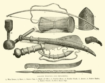 Ashanti weapons and implements  af English School
