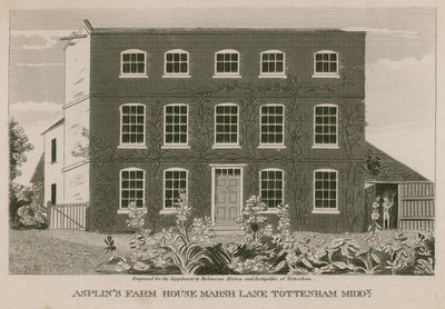 Asplins Farm House, Marsh Lane, Tottenham, London af English School