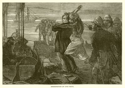 Mordet på Lord Mayo (1872) af English School