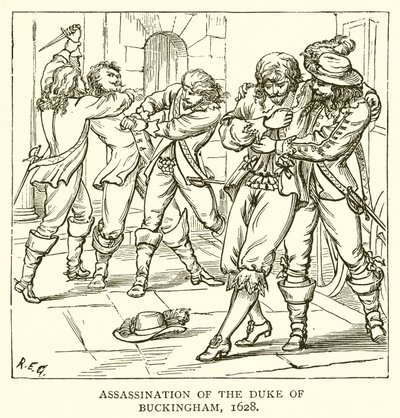 Mordet på hertugen af Buckingham, 1628 af English School