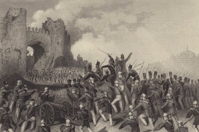 Assault of Delhi - erobring af Kashmiri-porten af English School