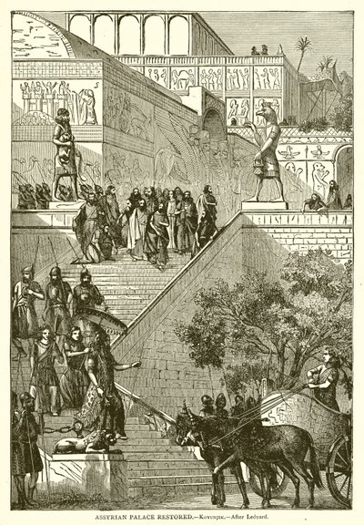 Assyriske palads restaureret.--Kovunjik af English School
