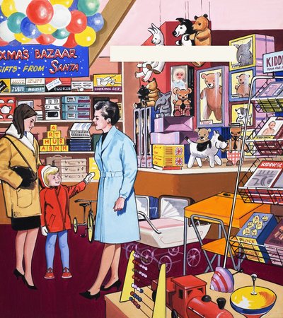 I legetøjsbutikken af English School