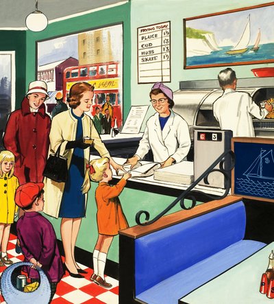 I fish and chip shop af English School