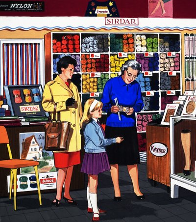 I uldforretningen af English School