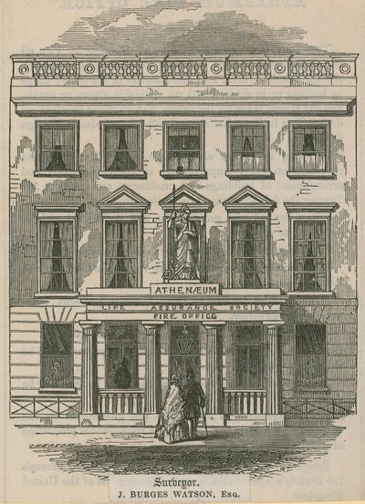 Athenaeum Life Assurance Society, Brandkontoret, London af English School