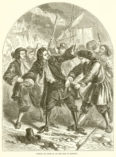 Angreb på James II. på Isle of Sheppey af English School