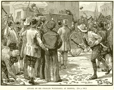 Angreb på Sir Charles Wetherell ved Bristol af English School
