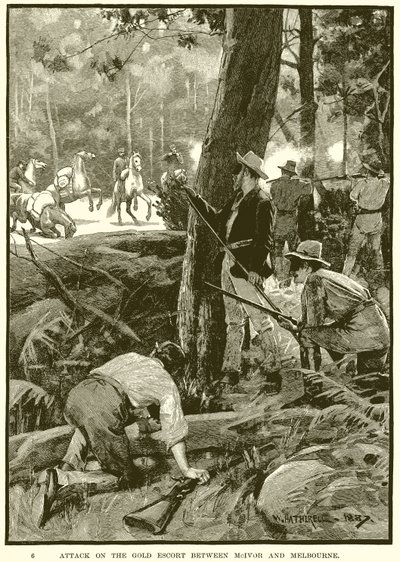 Angreb på guldeskorten mellem McIvor og Melbourne af English School