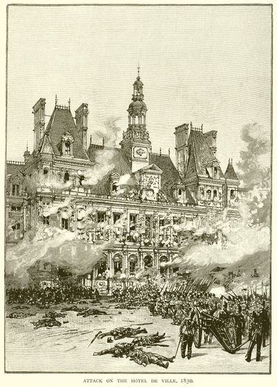 Angreb på Hotel de Ville, 1830 af English School