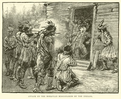Indianernes angreb på de moraviske missionærer af English School